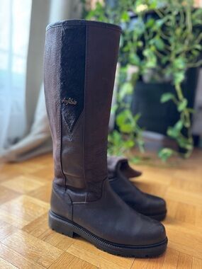 Anfibio Tall Brown Leather Boots